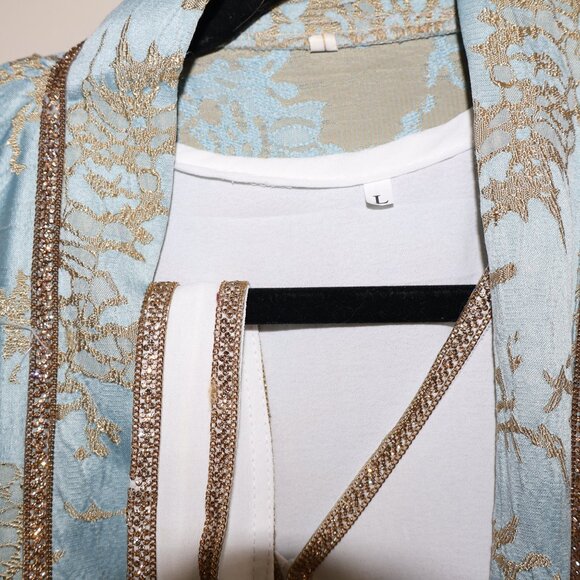 Light Blue Fairytale Abaya - Picture 3 of 5